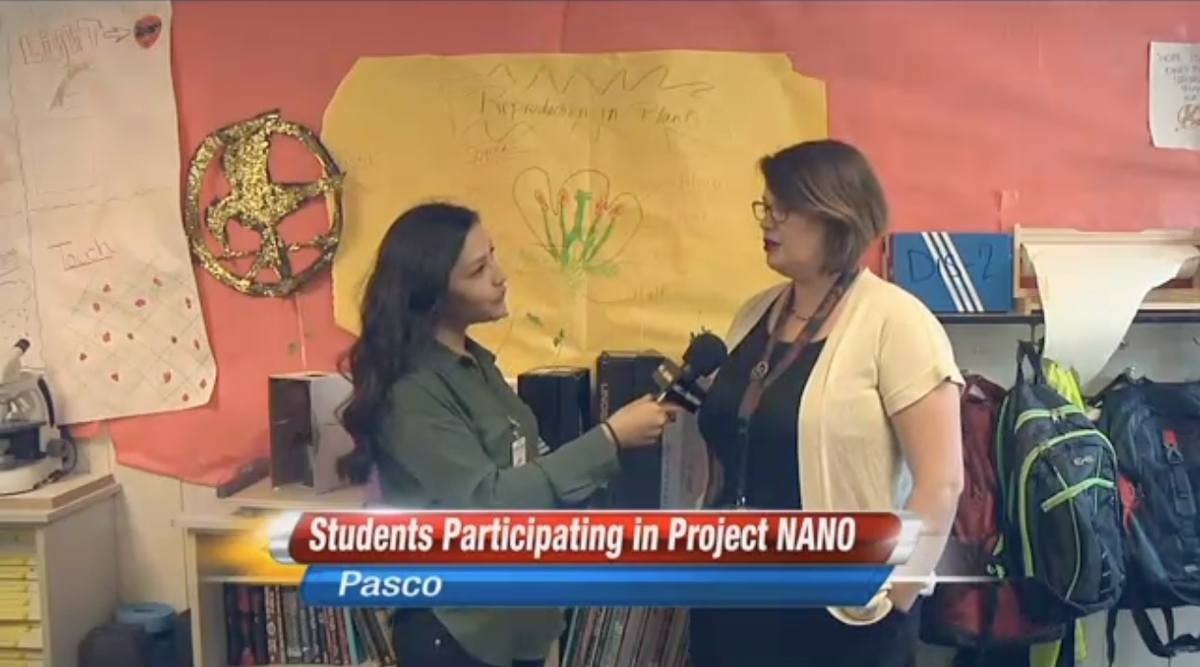 Project NANO on NBC Right Now, Tri-Cities, WA Robert Kao Science Education Resources K-12 educators biology research inquiry Heritage University